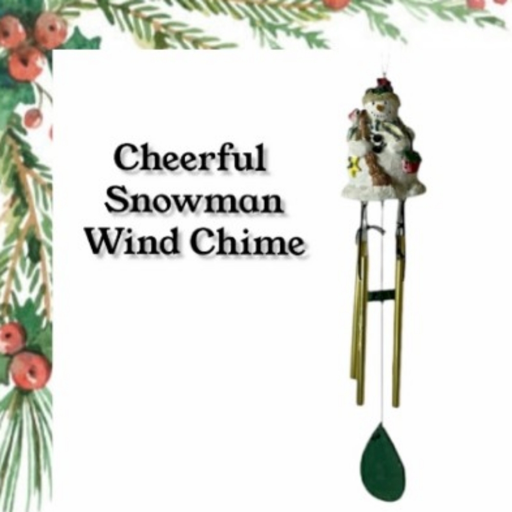Snowman Wind Chime Hanging Wind Chime Holiday Decorations Christmas Ornaments